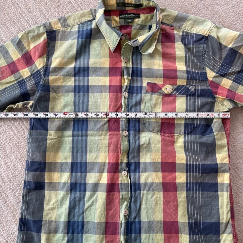 Eddie Bauer Multicolor Plaid Button Down Shirt - Picture 7 of 8